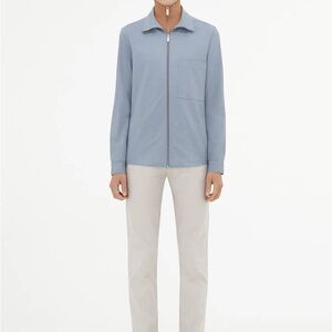 COS Knit Blazer Peach Colour Stretchy Double Direction Zipper Minimalistic SizeS